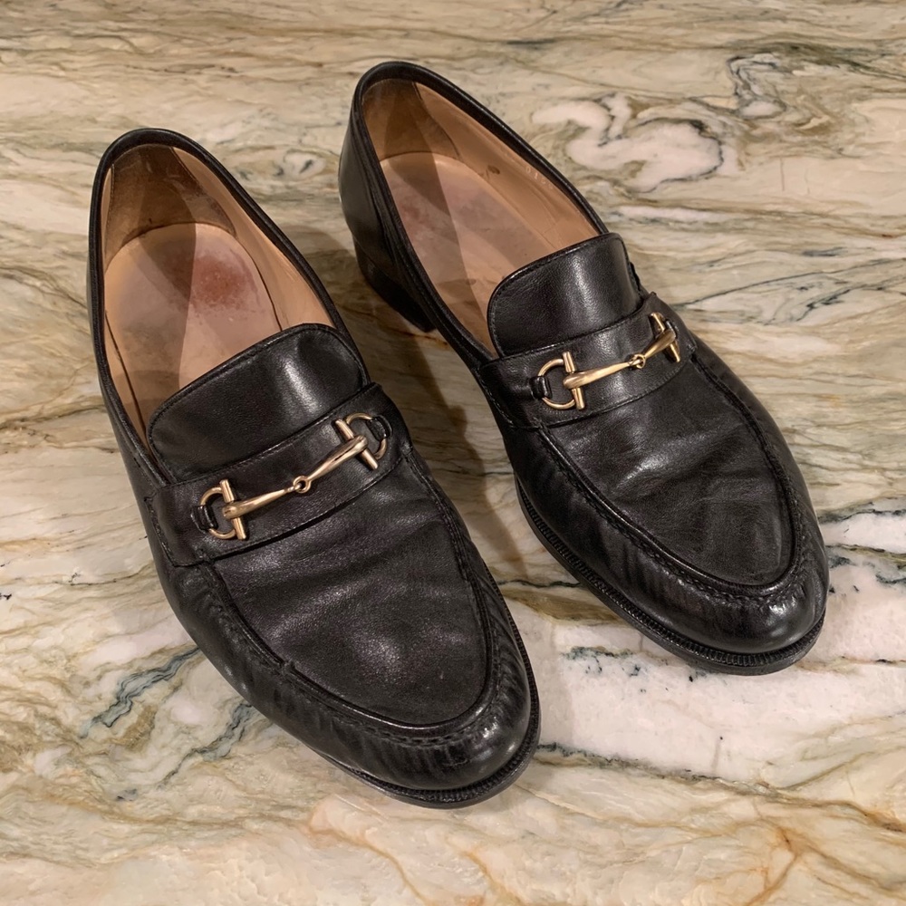Gucci Black leather loafers